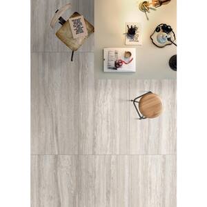 Esplanade Pass 11.42 in. x 23.23 in. Polished Porcelain Stone Look Floor and Wall Tile (12.894 sq. ft./Case)
