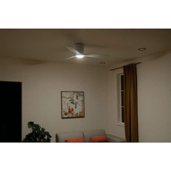 KICHLER Volos 54 in. Integrated LED Indoor Matte White Flush Mount 
