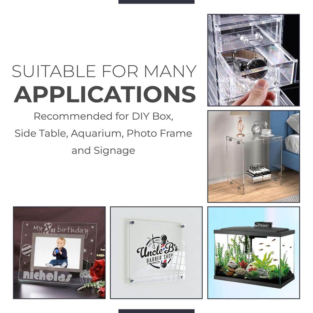 Clear 20x24 Inch Acrylic Sheets for DIY and Home Projects