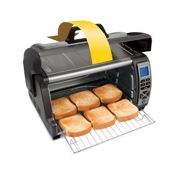 Hamilton Beach 6 Slice Convection Toaster Oven With Easy Reach Roll-Top  Door, Bake, Broil & Toast Functions, Auto Shutoff, Silver (31123DA)