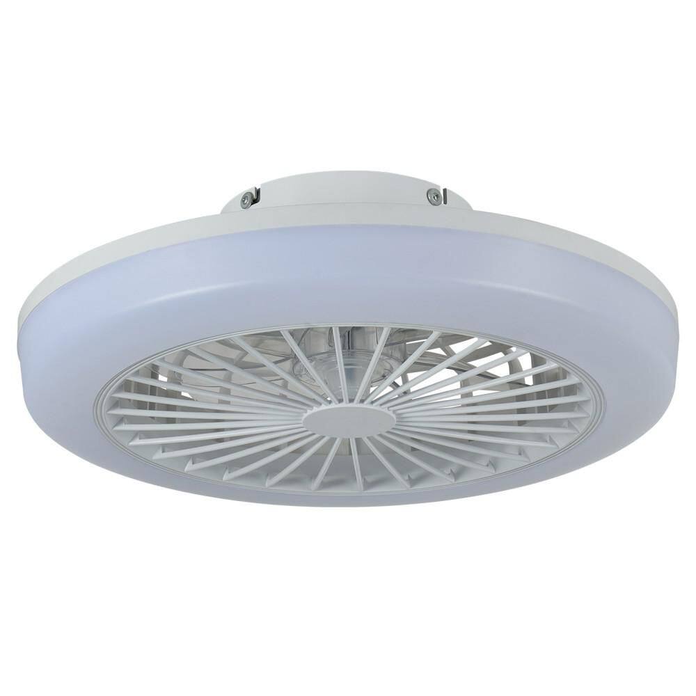 Lumos 18 in. RGBW Smart Modern Scandi Flush Mount Fandelier, 6-Speed Reversible Indoor Ceiling Fan with Light and Remote price history on PriceWatchPro