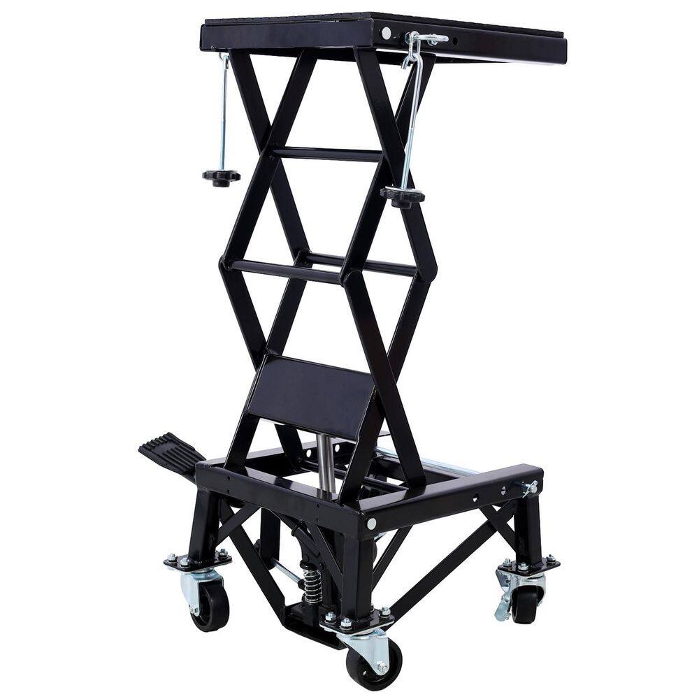 Ami 300LB Hydraulic Dirt Bike Scissor Jack Lift Foot Step Wheels Black price history on PriceWatchPro