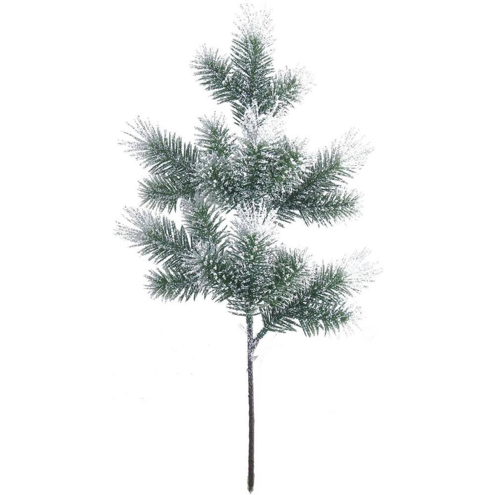 18 in. White Artificial Pine Glitter Angel Sprays, 36-Piece Lifelike Christ