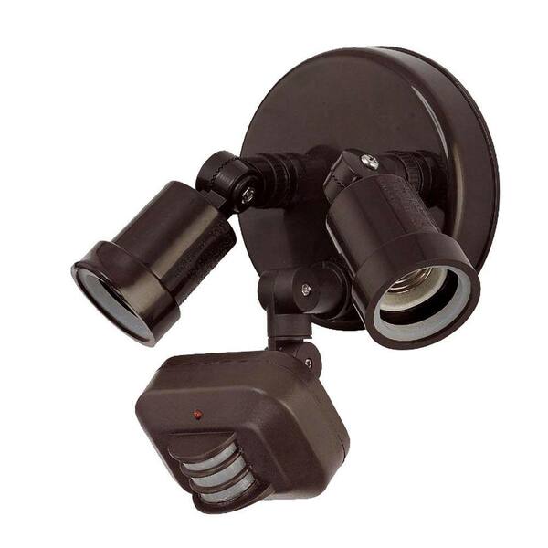 Acclaim Lighting 2-Light Architectural Bronze Motion Activated Outdoor Flood Light