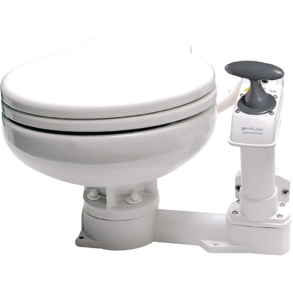 schoolbord kleuring mentaal Johnson Pump Aqua-T Super Compact Manual Toilet 80-47625-01 - The Home Depot