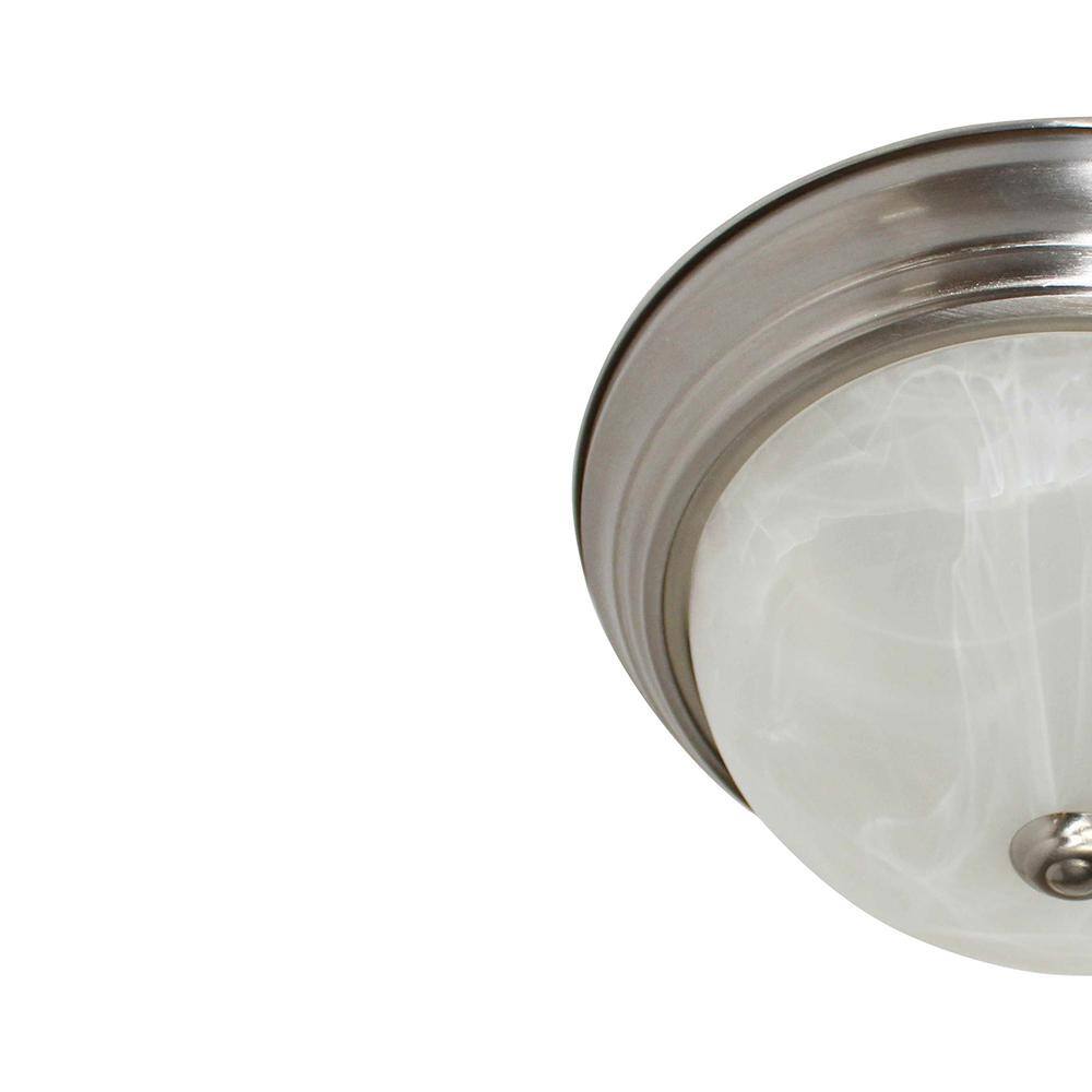Modern 15'' Nickel LED Flush Mount Ceiling Light