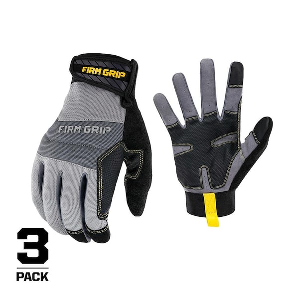 FIRM GRIP Large General Purpose Work Gloves (3-Pack)