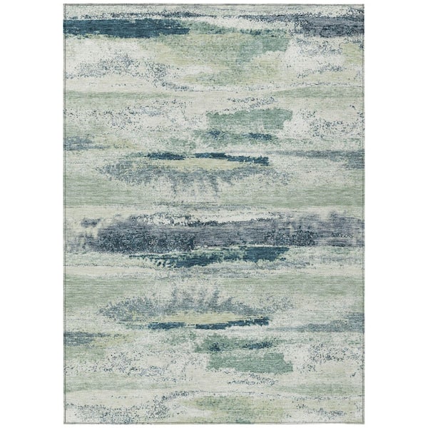 Addison Rugs Chantille Machine Washable Indoor/Outdoor Abstract ACN942 Mint 2 ft. 6 in. x 3 ft. 10 in. Area Rug