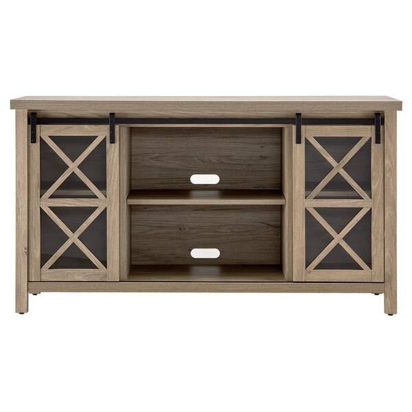 Meyer&Cross Clementine 58 in. Gray Wash TV Stand Fits TV's up to 65 in.