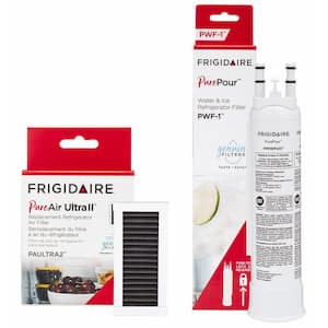 Refrigerator Air and Water Filter Combo Kit for Frigidaire and Frigidaire Gallery 2-Pack