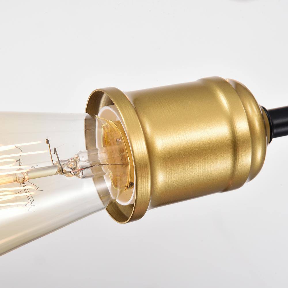 Lorena Black and Gold 10-Light Sputnik Chandelier