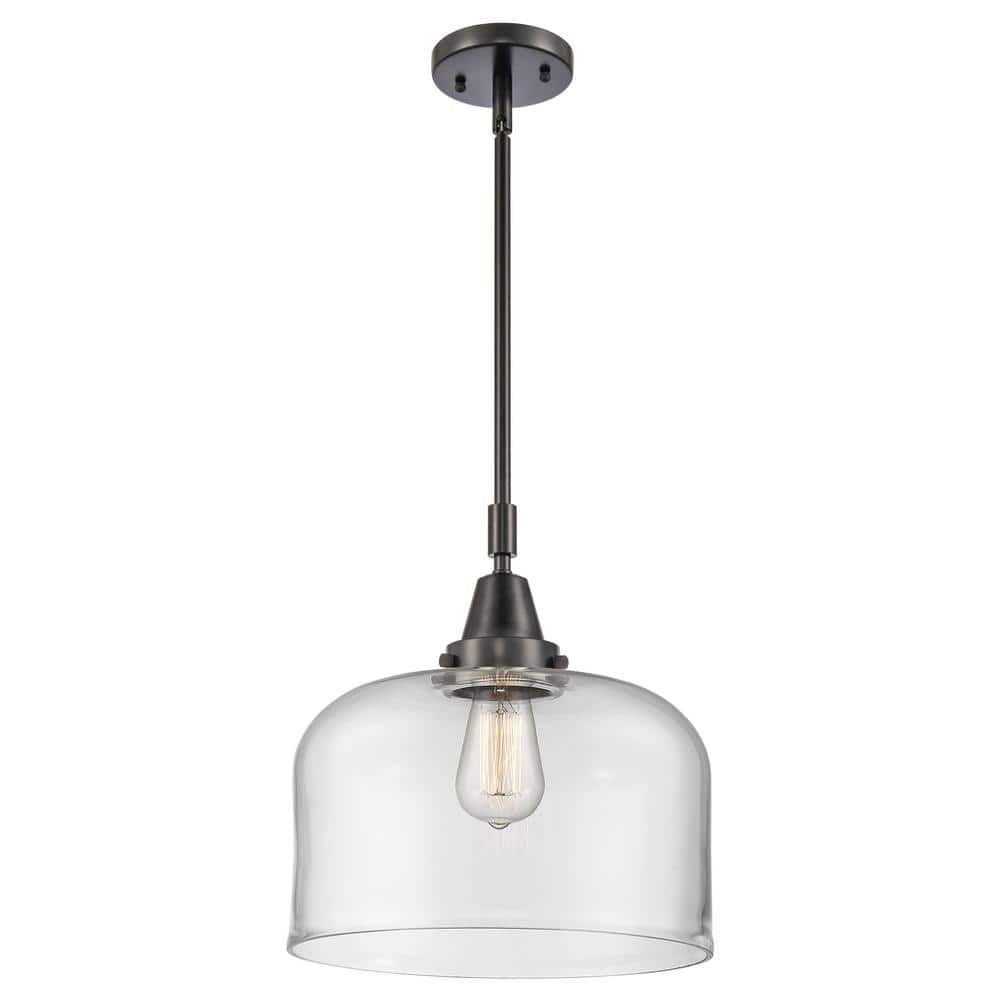 Bell 100-Watt 1-Light Matte Black Standard Mini Pendant Light with Clear Glass Shade, No Bulbs Included price history on PriceWatchPro