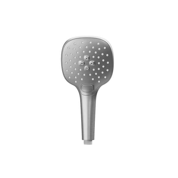 Classic Rain 3-Spray Wall Mount Handheld Shower Head 1.8 GPM in Brushed Nickel