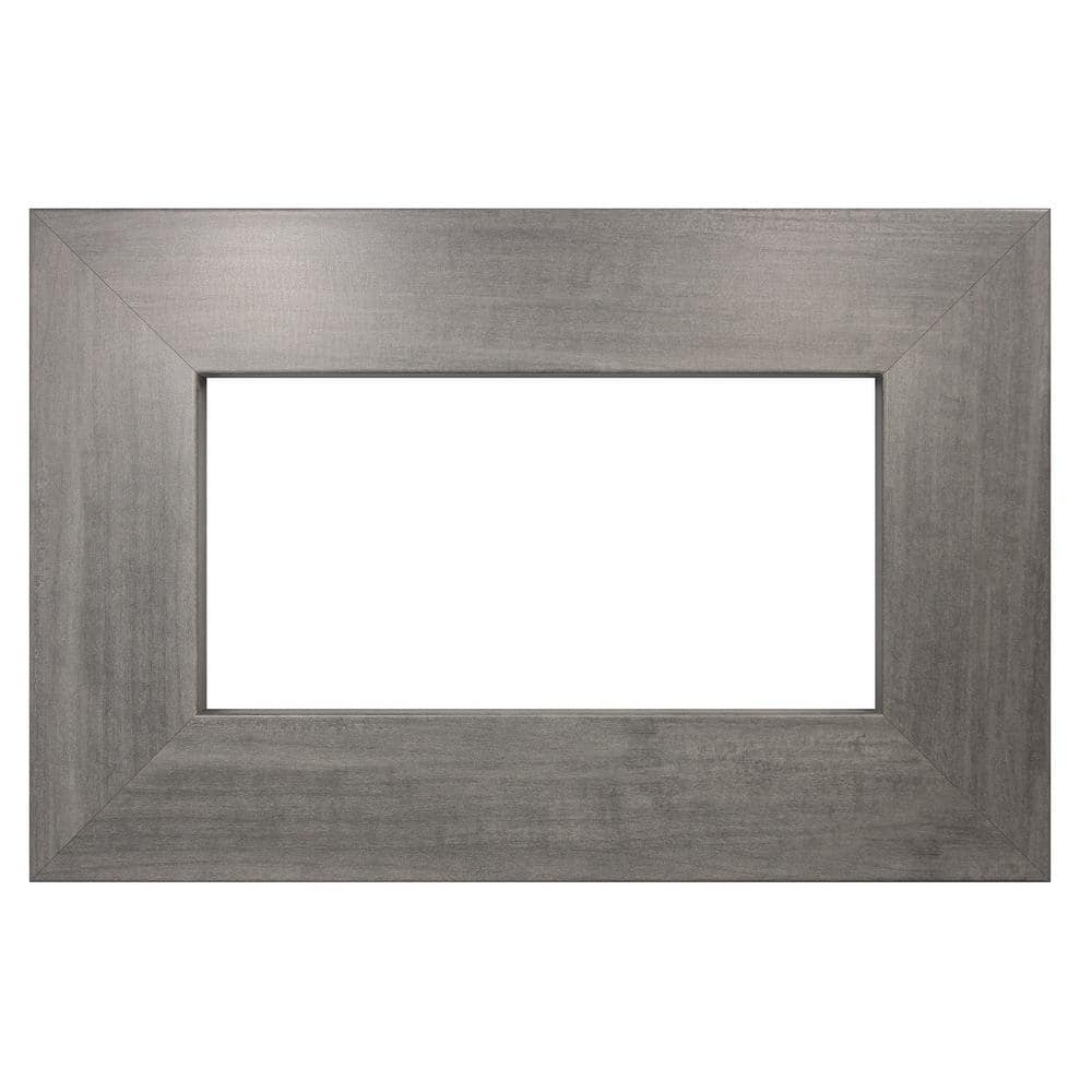 MirrorChic 66 in. W x 42 in. H DIY Mirror Frame Kit in Gray Slate