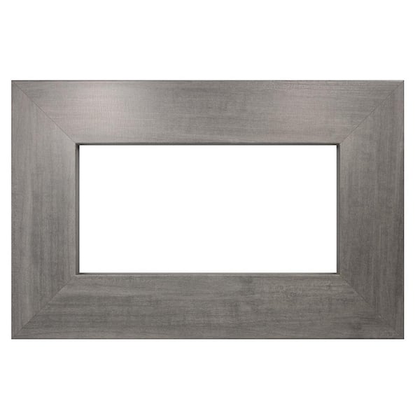 MirrorChic 66 in. W x 42 in. H DIY Mirror Frame Kit in Gray Slate Mirror Not Included