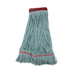 Cotton/Synthetic EchoMop with Looped-End Wet String Mop Mop Head, Large, Blue, (12-Carton)