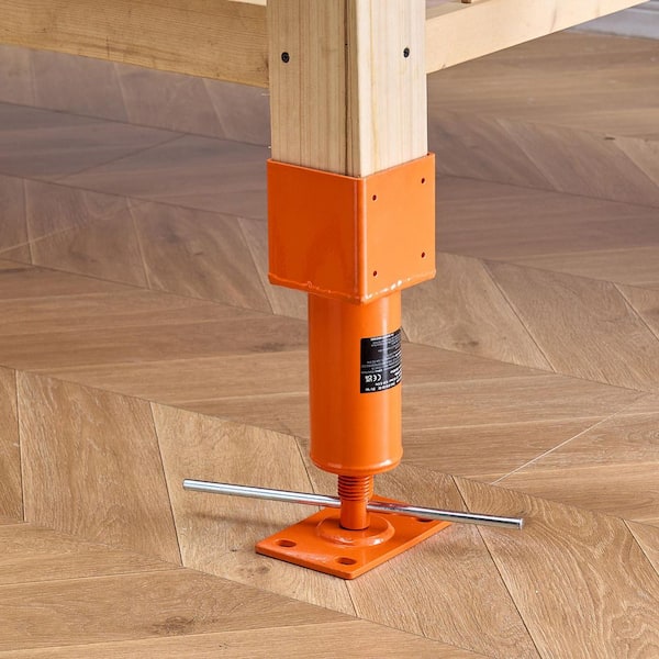 Screw Jack Post 4 in. x 4 in., 13.2 in. 18. 7 in. Height Range 24700 lbs. Max Load Capacity Adjustable Shore Jack Posts
