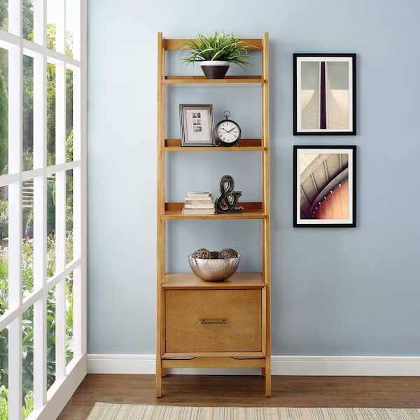 Mid Century Open Shelving Unit - Oak Finish - MDS10