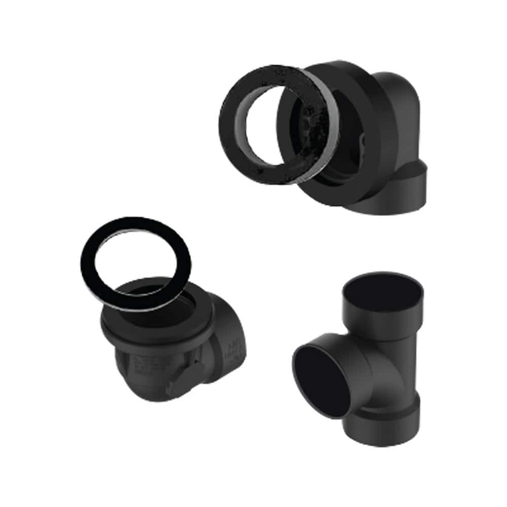 PF WaterWorks Bathtub Drain RoughIn Kit with Universal Tee Sch. 40