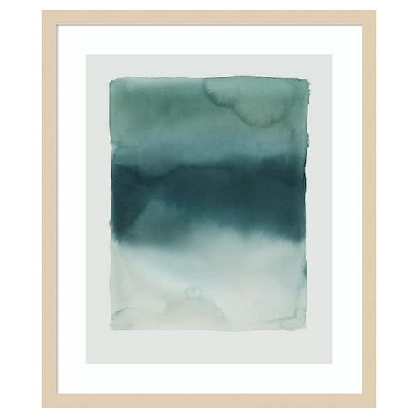Amanti Art Tide Dye II by Grace Popp 21 in. W x 25 in. H. Wood Framed Wall Art Print Framed in Brown
