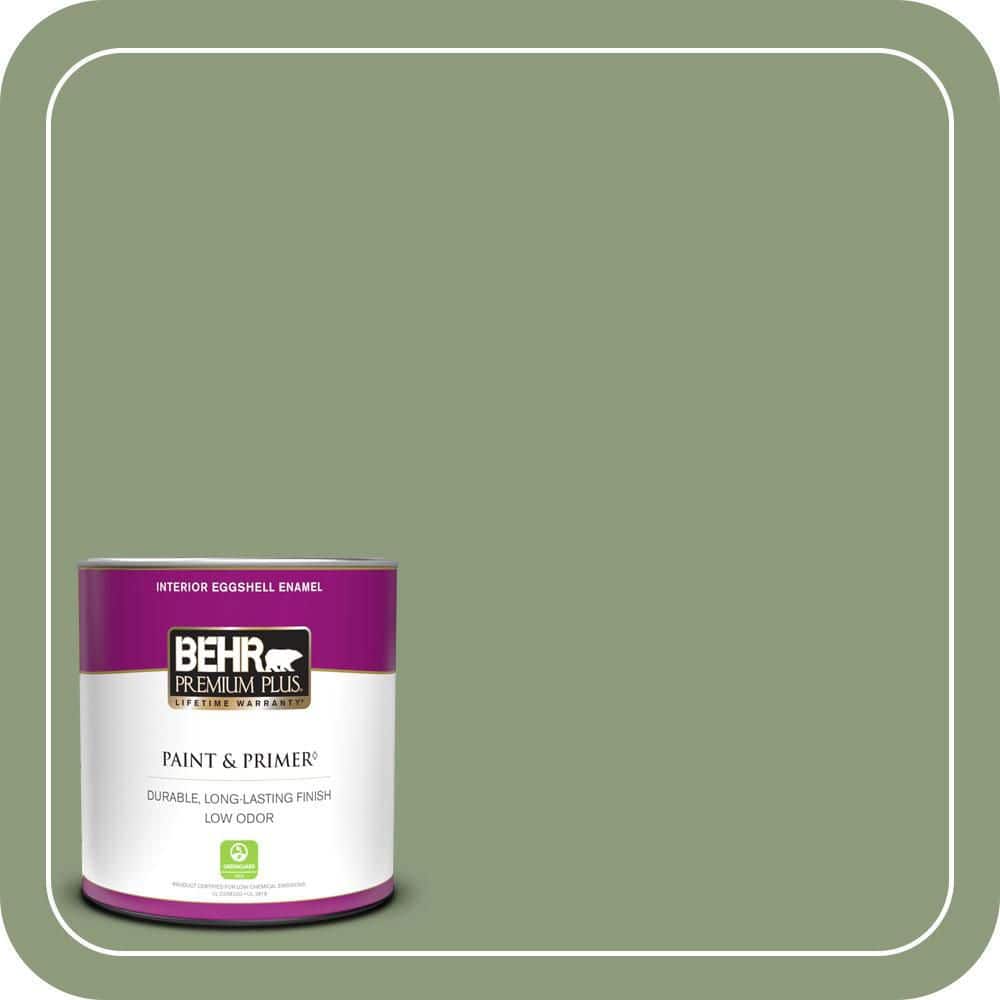 1 qt. #ICC-76 Herbal Scent Eggshell Enamel Low Odor Interior Paint & Primer price history on PriceWatchPro