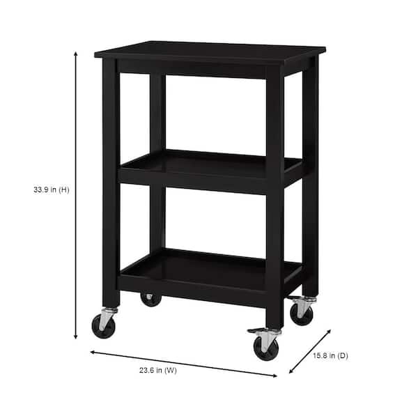 College Kitchen Appliance Stand with Wheels - Rolling Microwave Cart - Dorm  Room Furniture