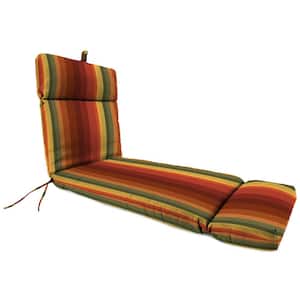 72 in. L x 22 in. W x 3.5 in. T Outdoor Chaise Lounge Cushion in Islip Cayenne