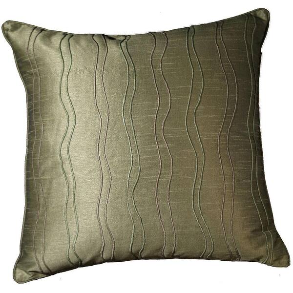 LR Home Contemporary Marguerite Willow 18 in. x 18 in. Square Decorative Accent Pillow