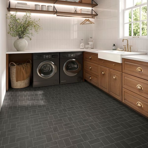 Corso Italia Urban Black Evo 11.75 in. x 11.75 in. Concrete Look