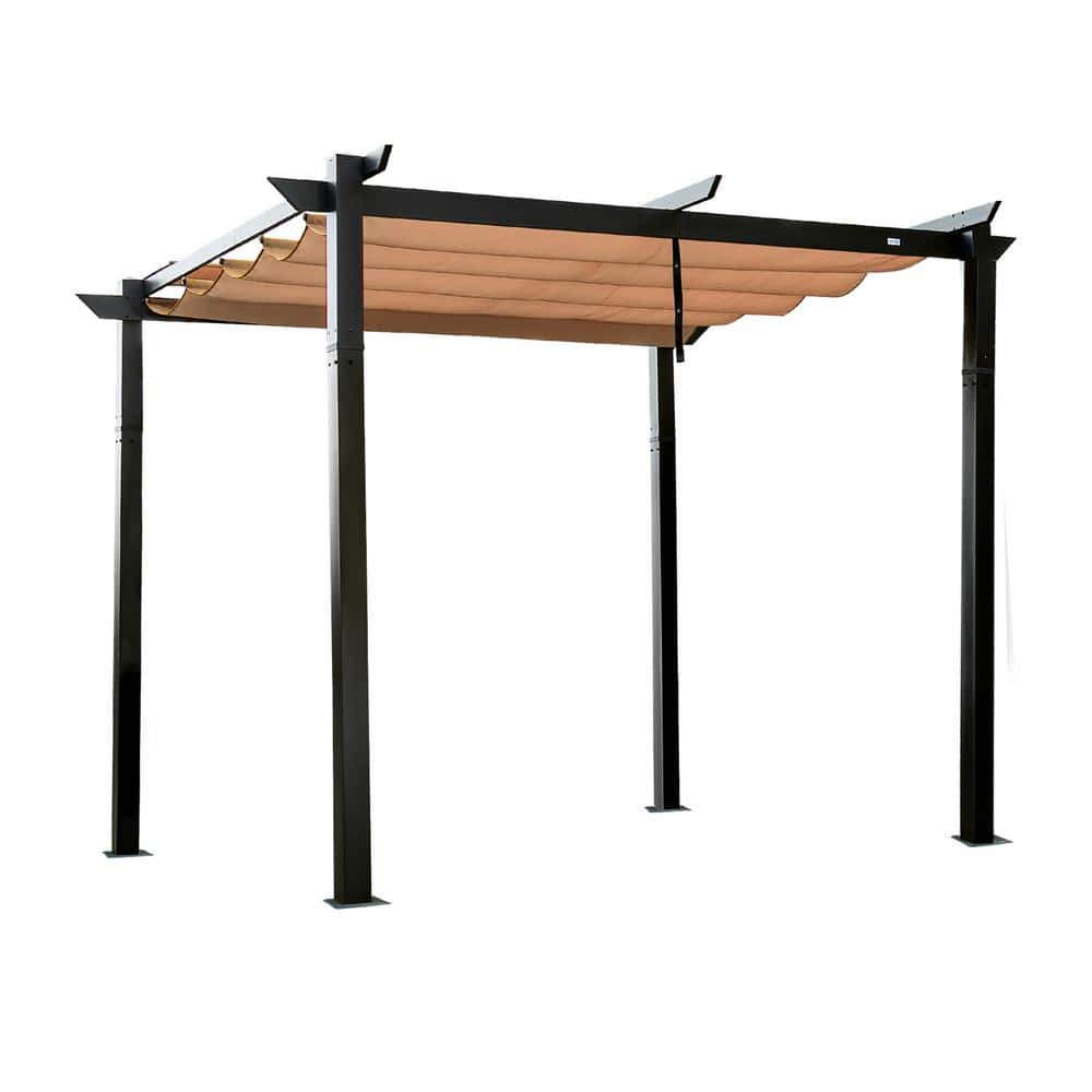 domi outdoor living 10 ft. W x 10 ft. D Aluminum Pergola with Weather ...