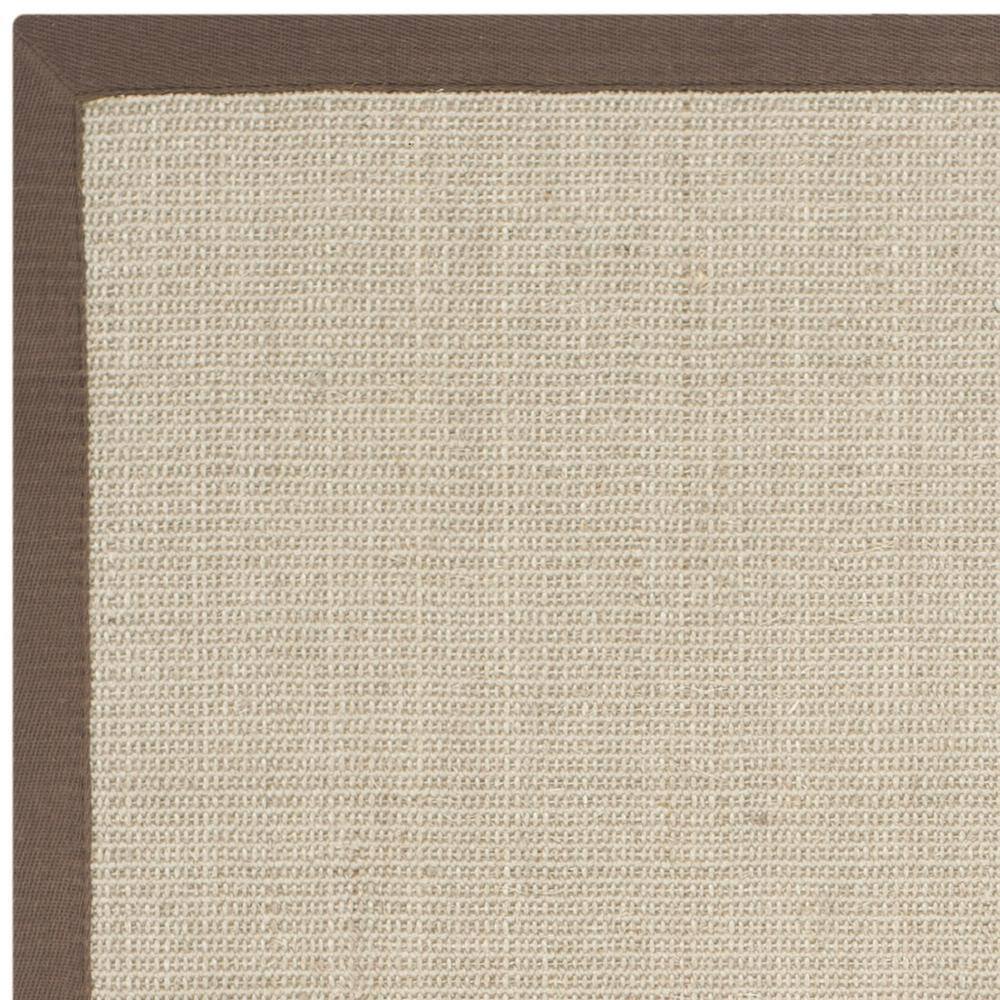 Handmade Taupe & Light Brown Braided Non-Slip Area Rug 30" x 4"