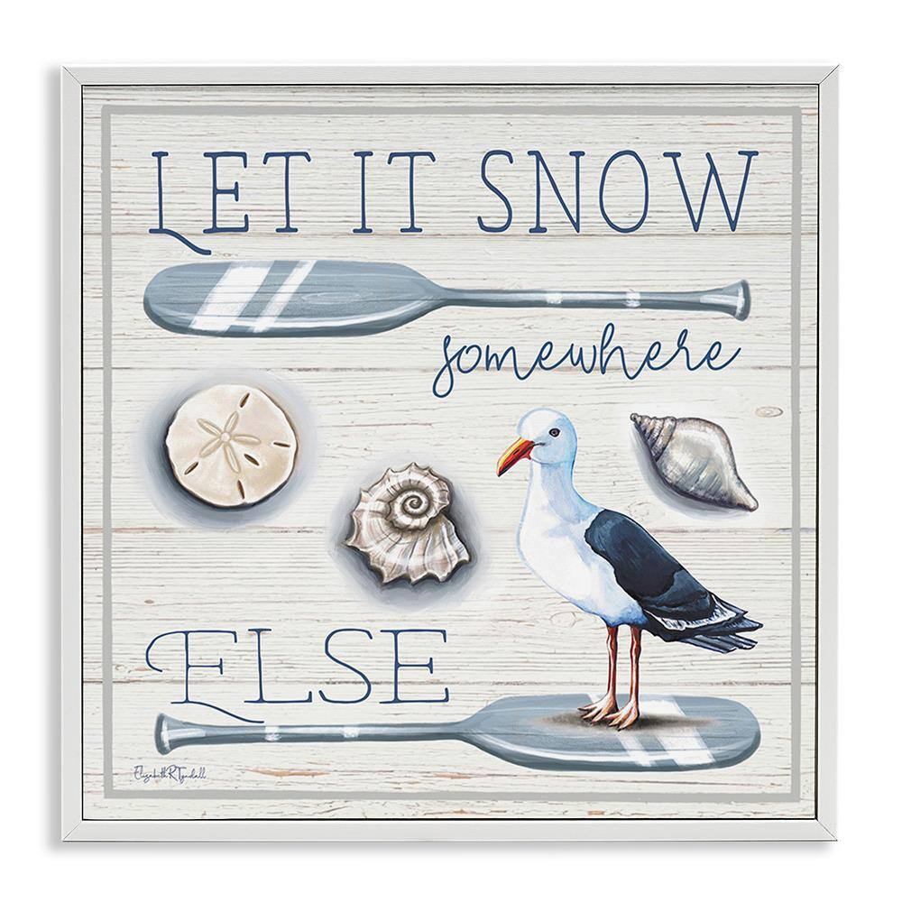 Snow Somewhere Else by Elizabeth Tyndall 1 Piece Framed Graphic Print Animal Poster Art Print 12 in. x 12 in. price history on PriceWatchPro
