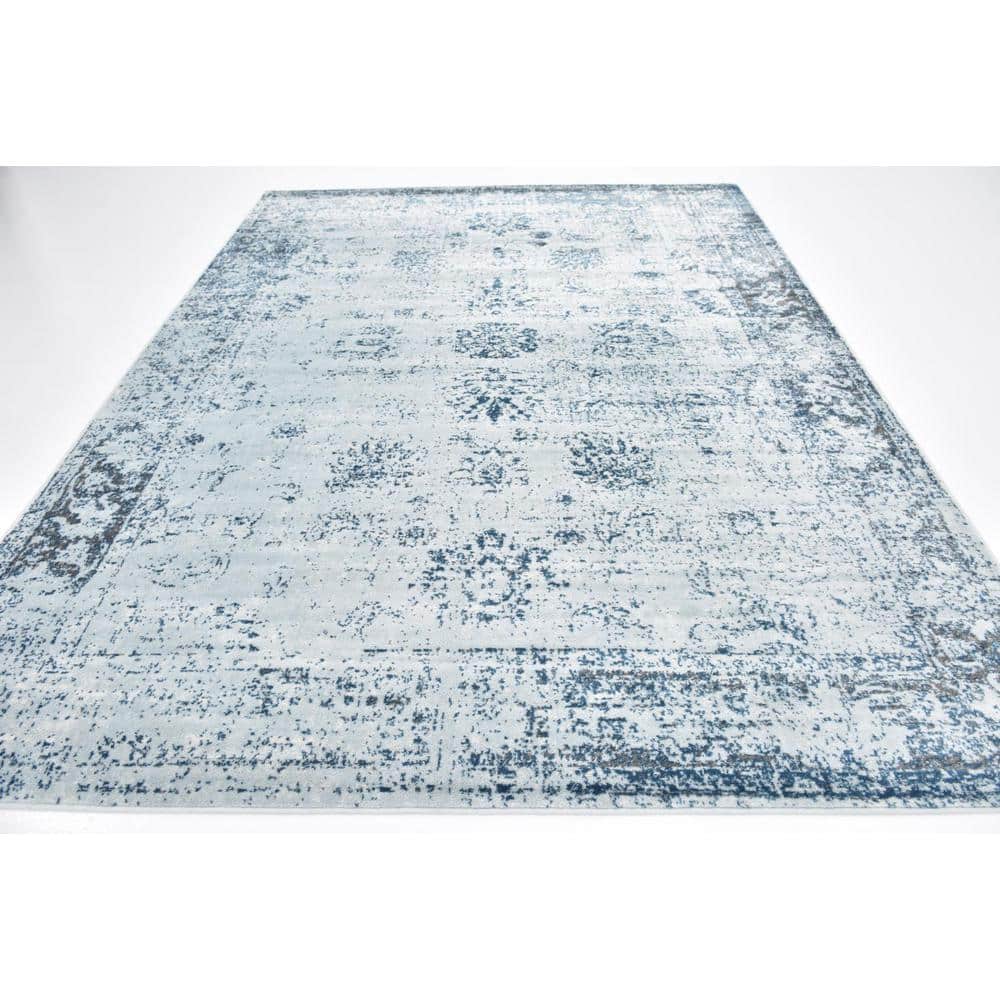 Casino Sofia Light Blue Rectangular Indoor Area Rug