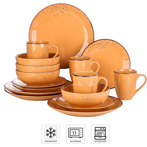 orange dish sets