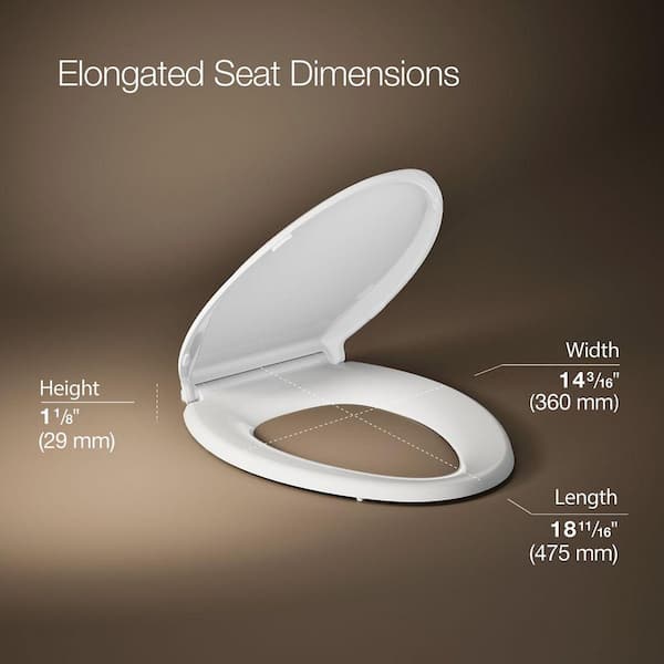 Cachet Elongated Toilet Seat in White