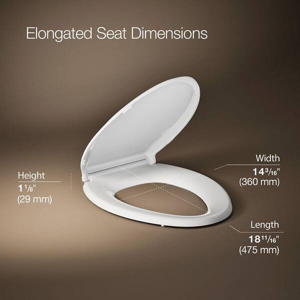 thumbnail image 2 of Highcraft Elongated Wood Toilet Seat With Cover – White – Traditional Bathroom 2 of 5