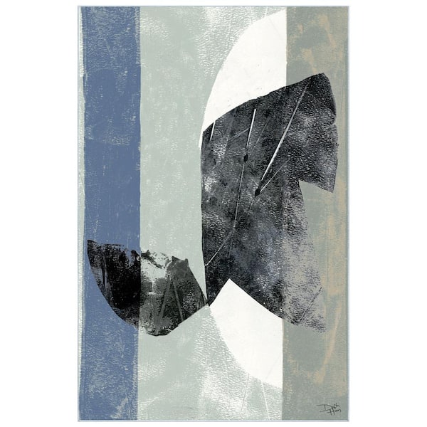 Empire Art Direct Multi-Colored 5 ft. x 8 ft. Stone Abstract III Washable Abstract Art Area Rug