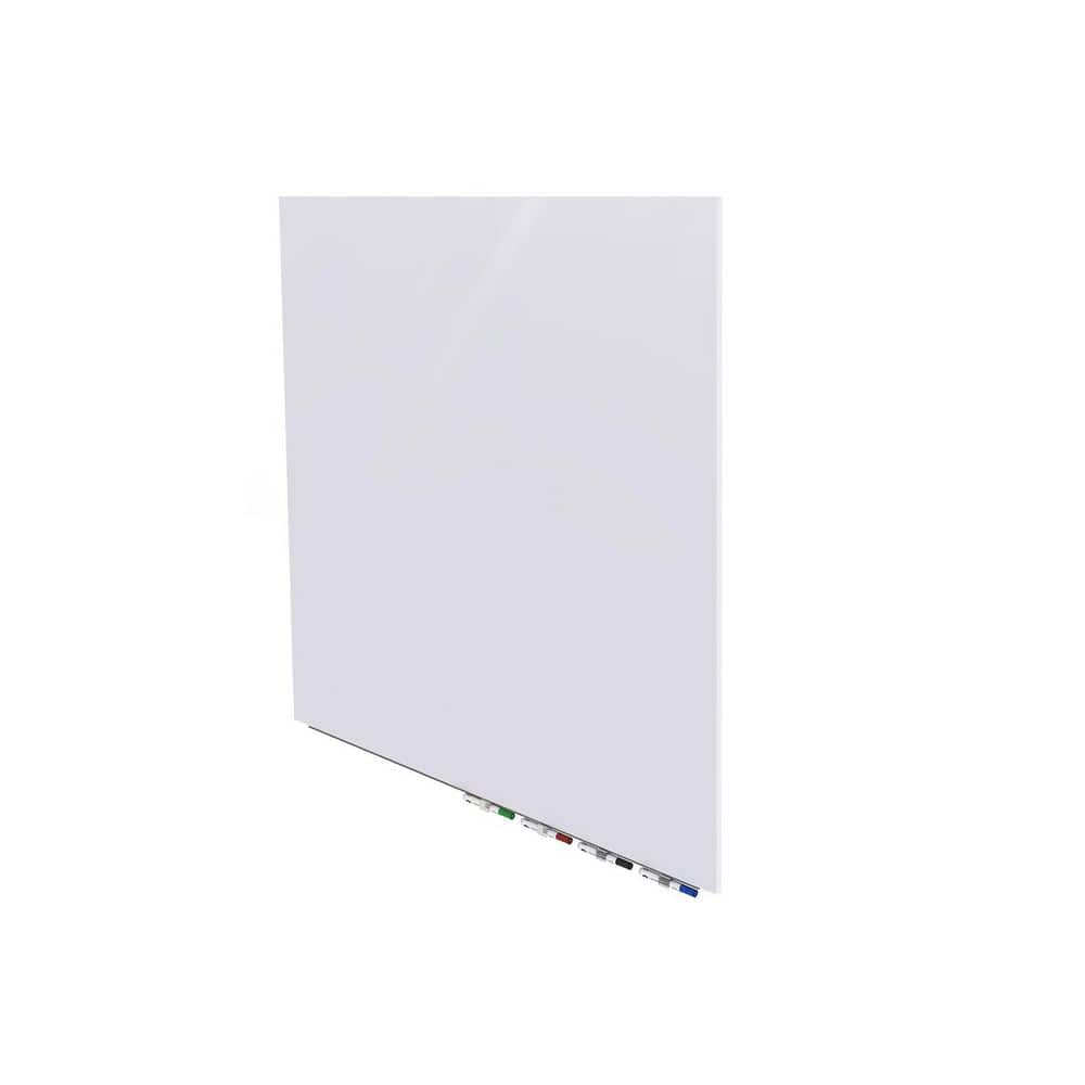 Aria 48'' x 48'' White Magnetic Glass Whiteboard