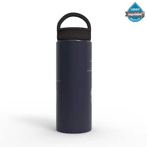 20 oz. Sierra Deep Navy Insulated Stainless Steel Water Bottle with D-Ring Lid