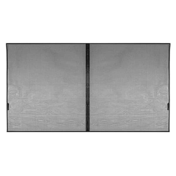 Heavy Duty 192 in. x 84 in. Retractable Gray Fiberglass Magnetic Garage Screen Door