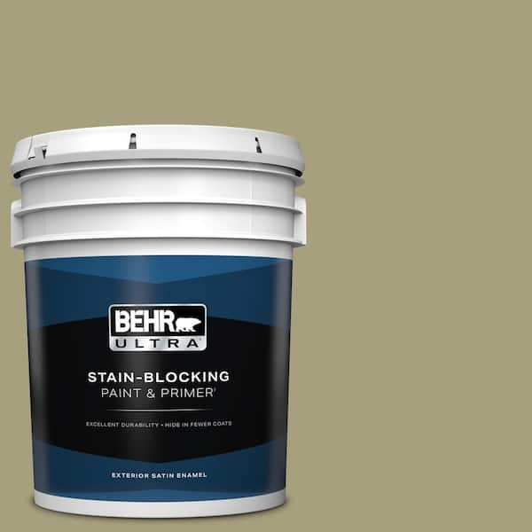 BEHR ULTRA 5 gal. #S350-4 Sustainable Satin Enamel Exterior Paint & Primer