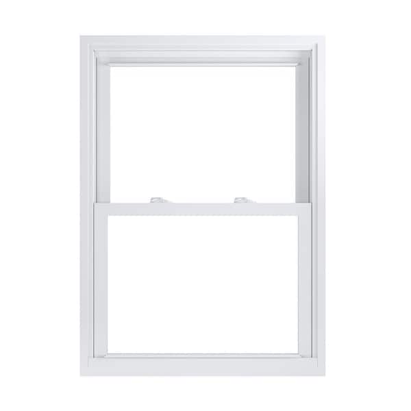 American Craftsman 29.75 in. x 41.25 in. 70 Pro Series White Double Hung Low-E Argon PS Glass Vinyl Replacement Window, Screen Incl