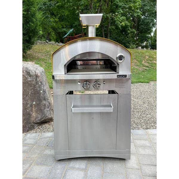 Kucht Stainless Steel Outdoor Grill Cart for Napoli Pizza Oven