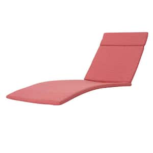 Salem Red Outdoor Chaise Lounge Cushion