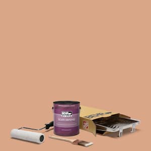 1 gal. #PPU3-10 Nairobi Dusk Extra Durable Eggshell Enamel Interior Paint and 5-Piece Wooster Set All-in-One Project Kit
