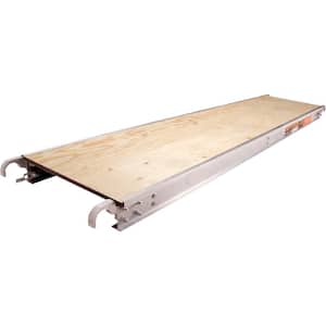 10 ft. x 19 in. Aluminum Platform with Plywood Deck for Standard and Arched Scaffolding Frames