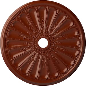 1-1/2 in. x 31-1/2 in. x 31-1/2 in. Polyurethane Kirke Ceiling Medallion, Firebrick