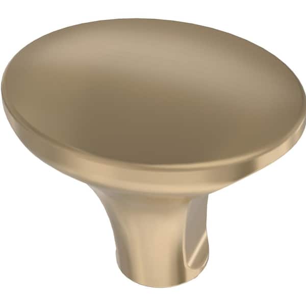 Liberty Simply Smooth 1-1/4 in. (32mm) Champagne Bronze Oval Cabinet Knob (10-Pack)