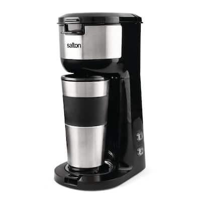 Edendirect Rebin One Cup Matte Black Single Serce Coffee Maker for Capsule,  with Automatic Shut-Off, 12 OZ Water Reservoir HJRY23040401 - The Home Depot