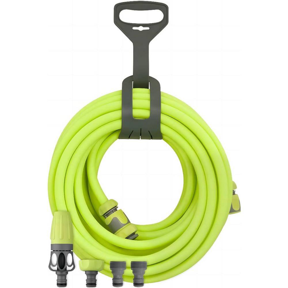 1/2 in. x 50 ft. Garden Hose Kit with Quick Connect Attachments, Heavy-Duty